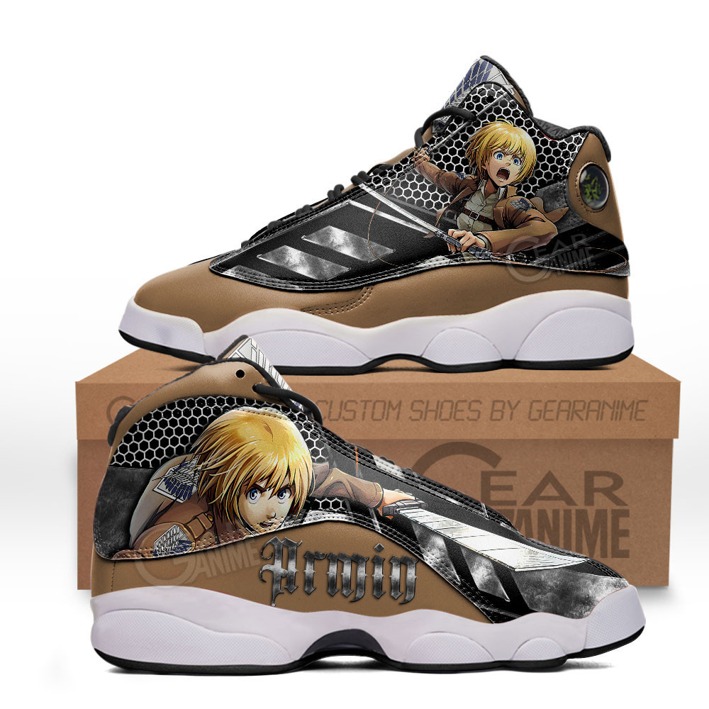 Armin Arlert Custom Retro 13 Sneakers