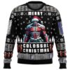 Merry Colossal Christmas AOT Ugly Christmas Sweater FRONT mockup - Attack On Titan UK Shop